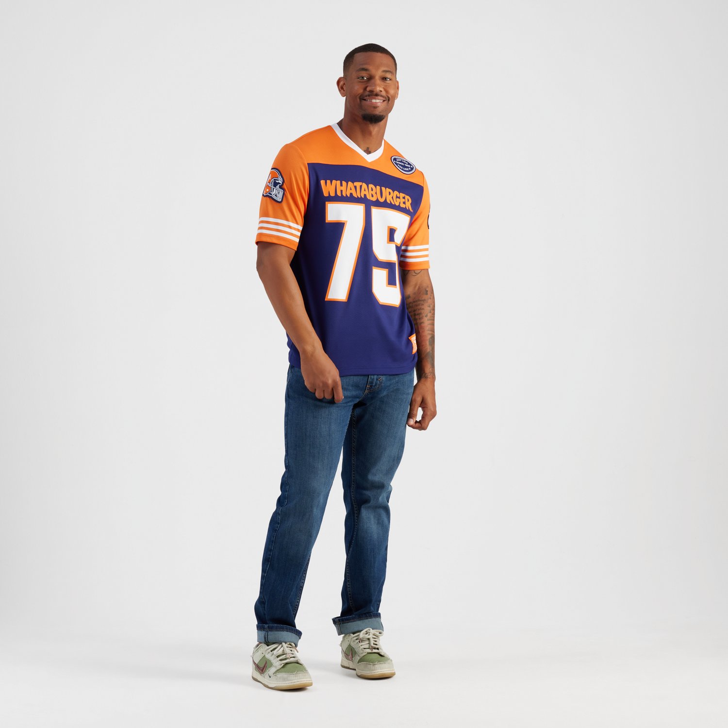Academy Sports + Outdoors Whataburger Men's Short Sleeve Football Jersey - view number 2