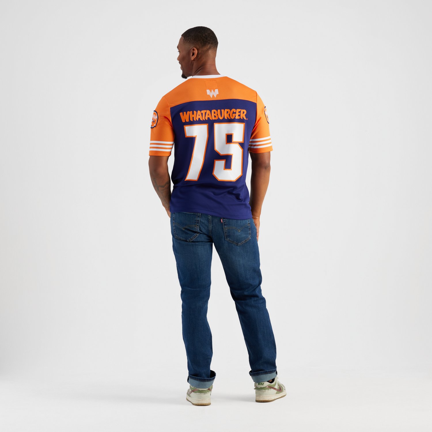 Academy Sports + Outdoors Whataburger Men's Short Sleeve Football Jersey - view number 3