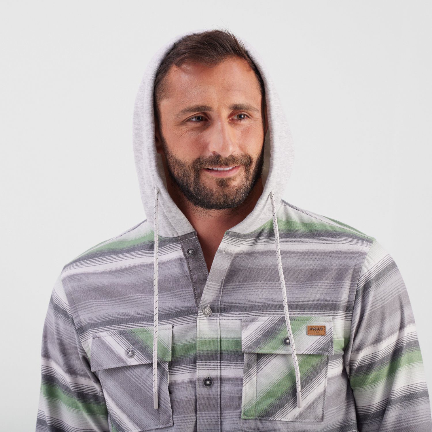 Magellan Outdoors Men's Pro Jacob Wheeler Angler Flannel Hoodie - view number 3