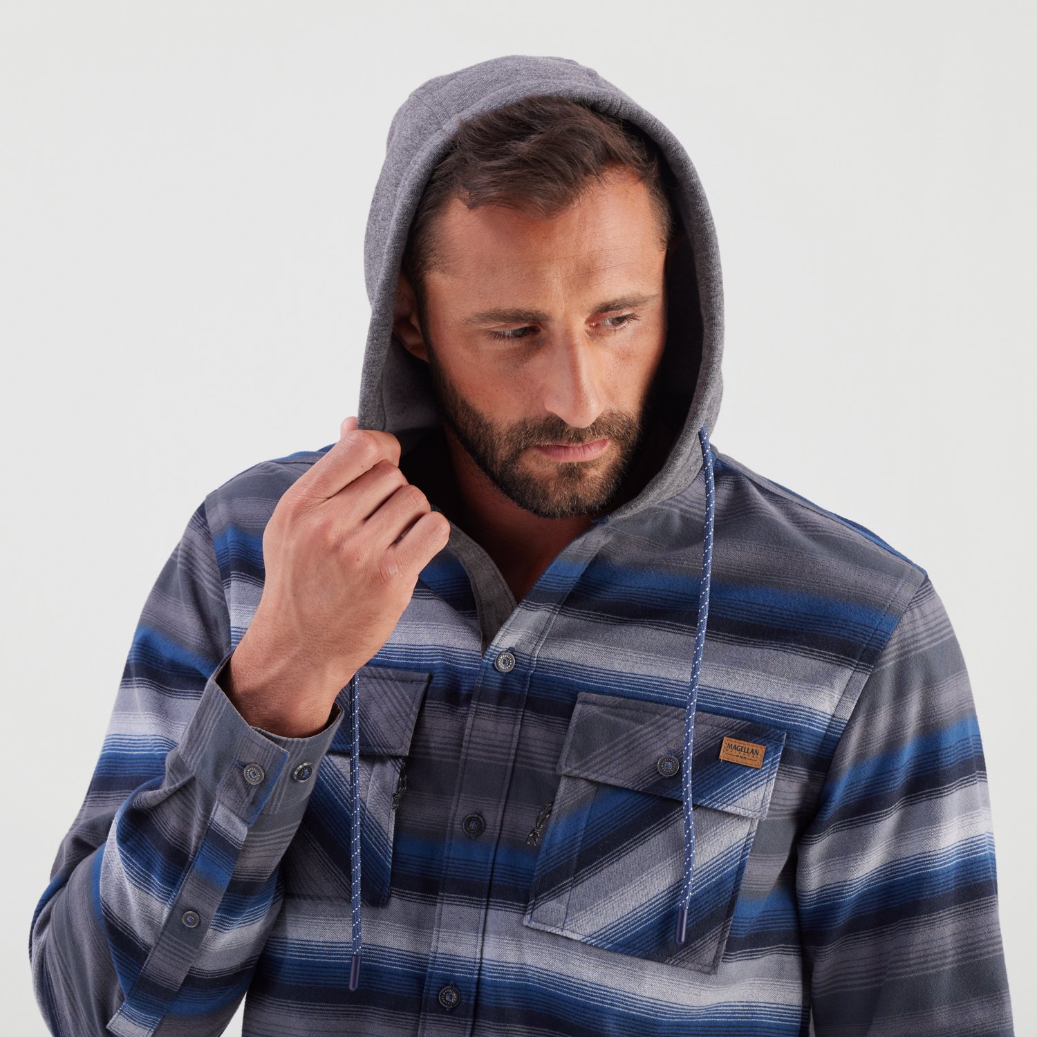 Magellan Outdoors Men's Pro Jacob Wheeler Angler Flannel Hoodie - view number 3