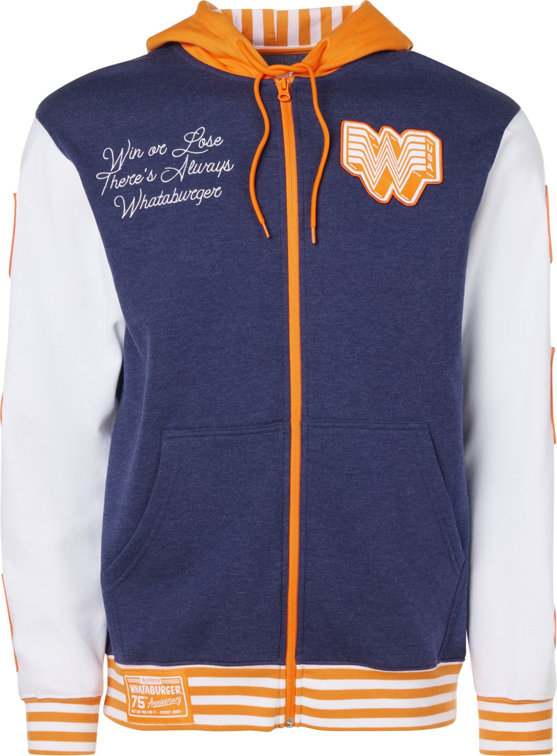 Academy Sports + Outdoors Whataburger Men's Varsity Hoodie - view number 5