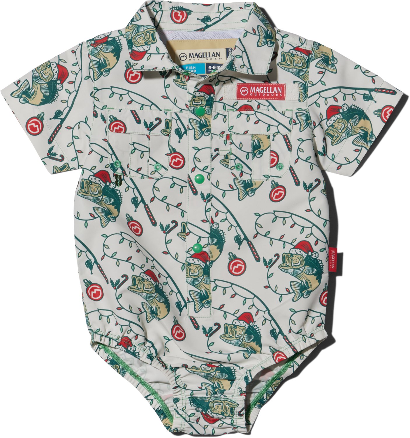 Magellan Outdoors Infant Boys' Laguna Madre Holiday Catch Onesie - view number 2