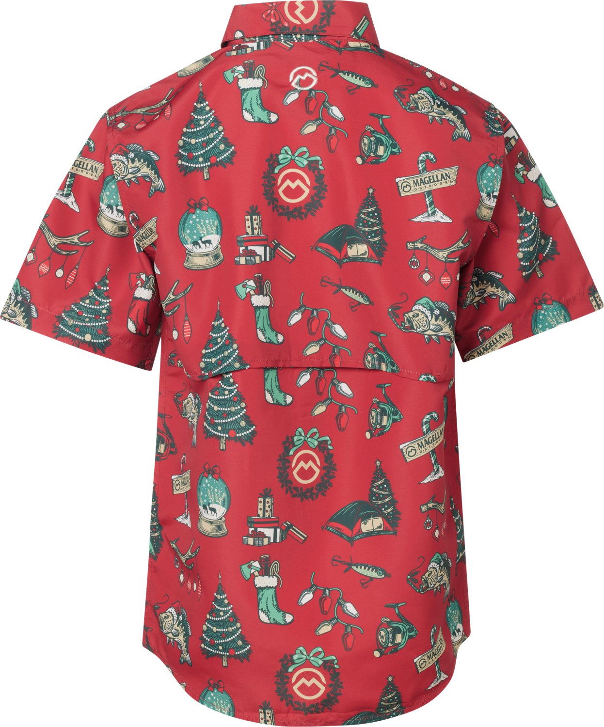 Magellan Outdoors Boys' Laguna Madre Holiday Illustrations Fishing Shirt - view number 3
