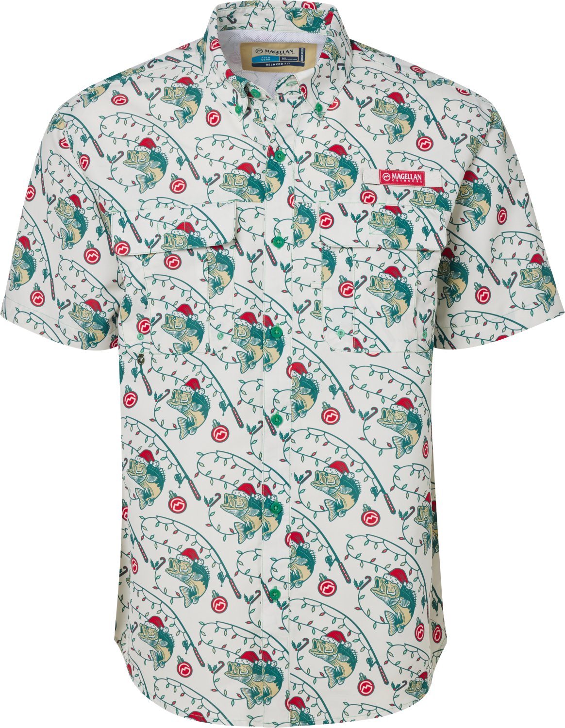 Magellan Outdoors Men's Laguna Madre Holiday Catch Fishing Shirt - view number 2