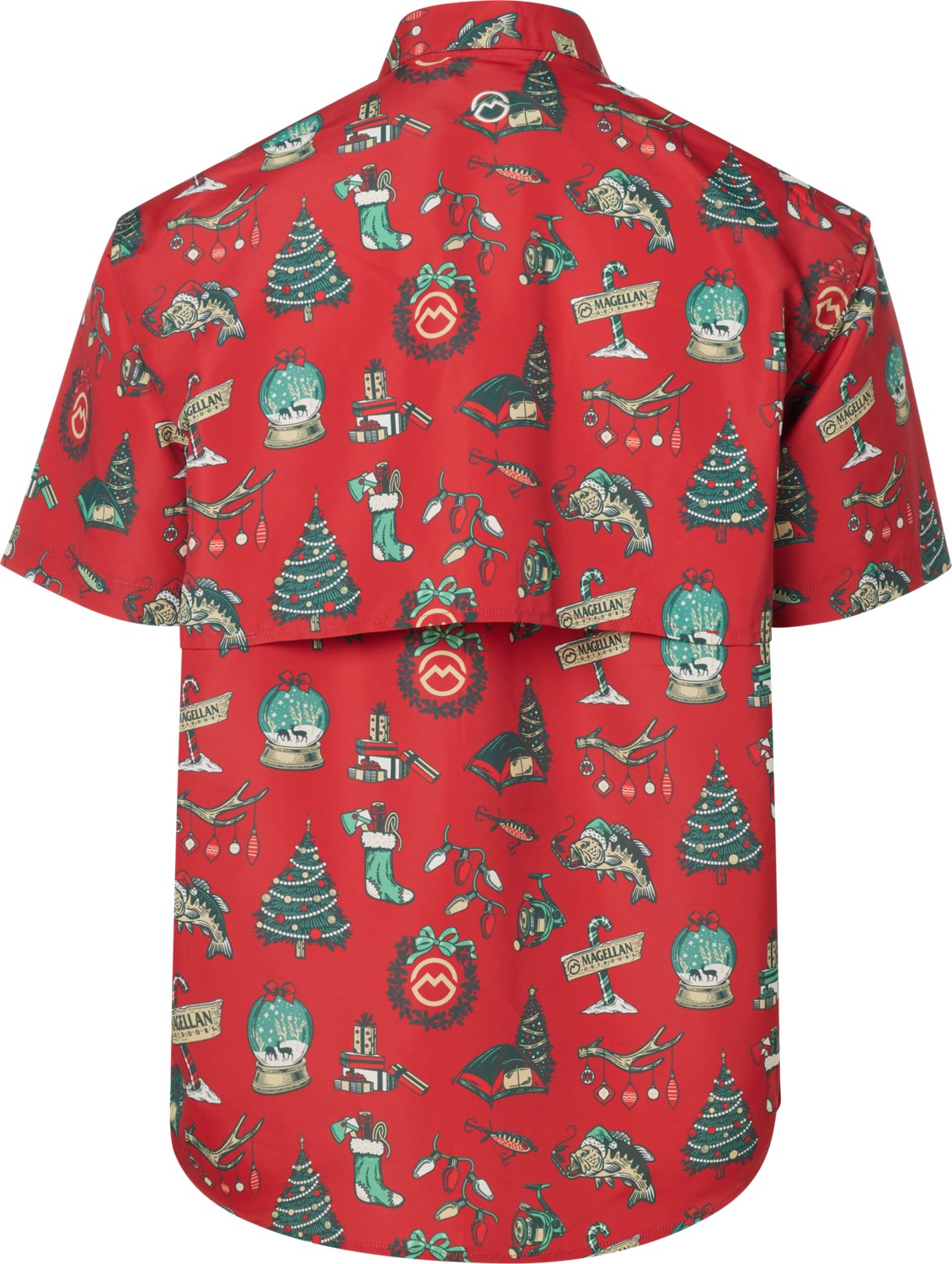 Magellan Outdoors Men's Laguna Madre Holiday Illustrations Fishing Shirt - view number 3