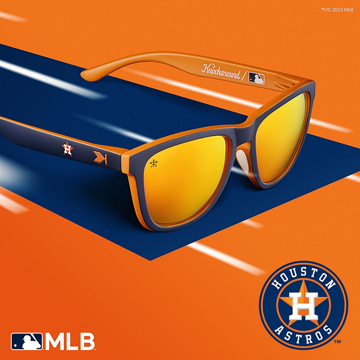 Knockaround Adult's Houston Astros MLB Premiums Sport Sunglasses - view number 8