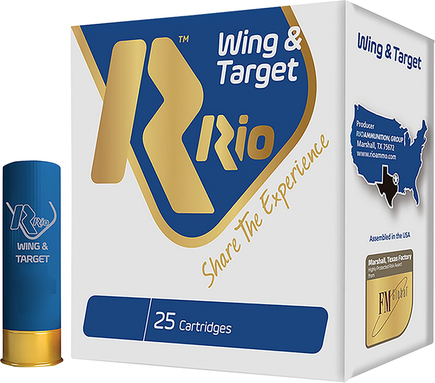 Rio Ammunition Wing and Target 12 Gauge Shotshells - 25 rounds