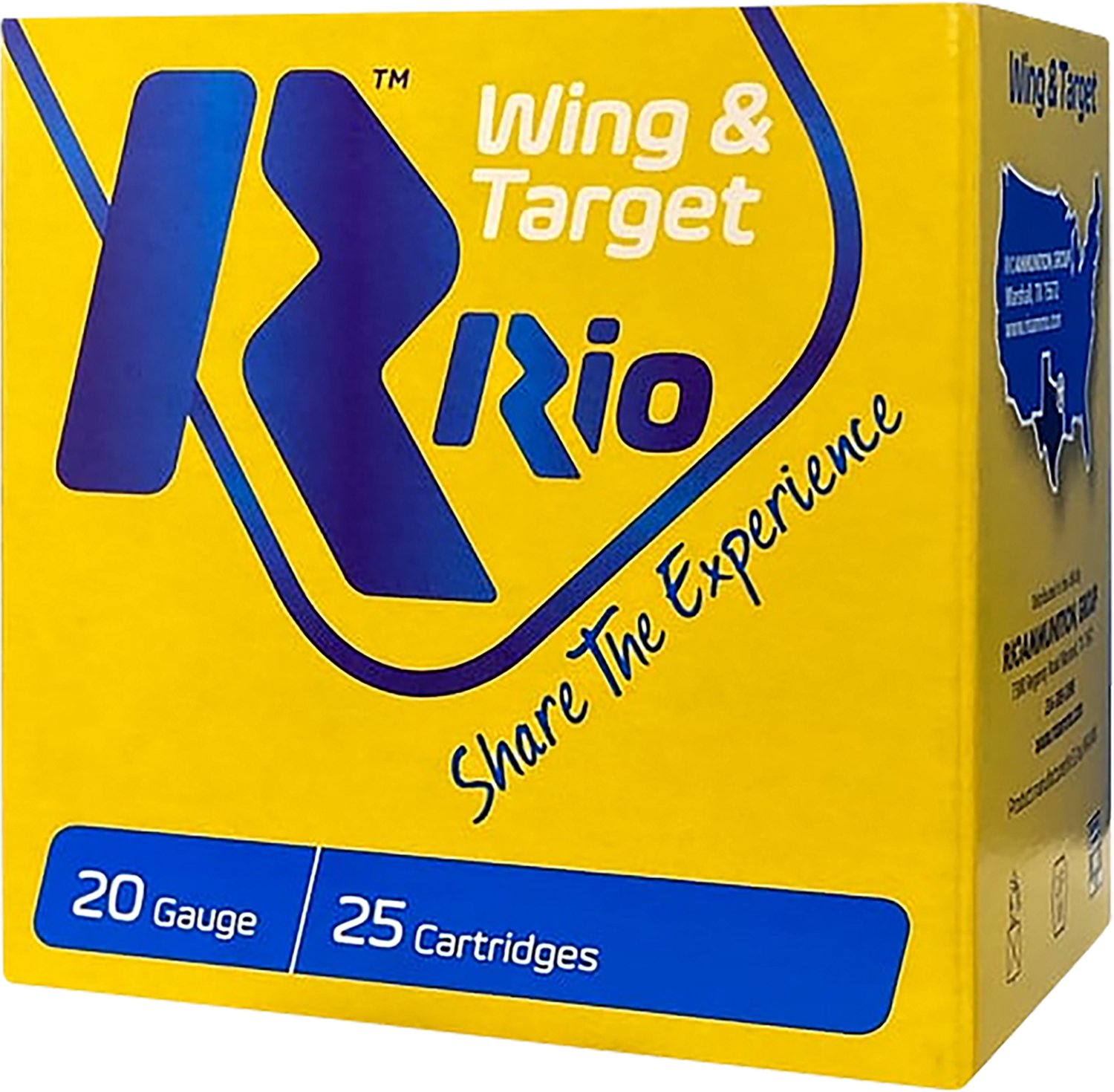 Rio Ammunition Wing and Target 20 Gauge Shotshells - 25 rounds