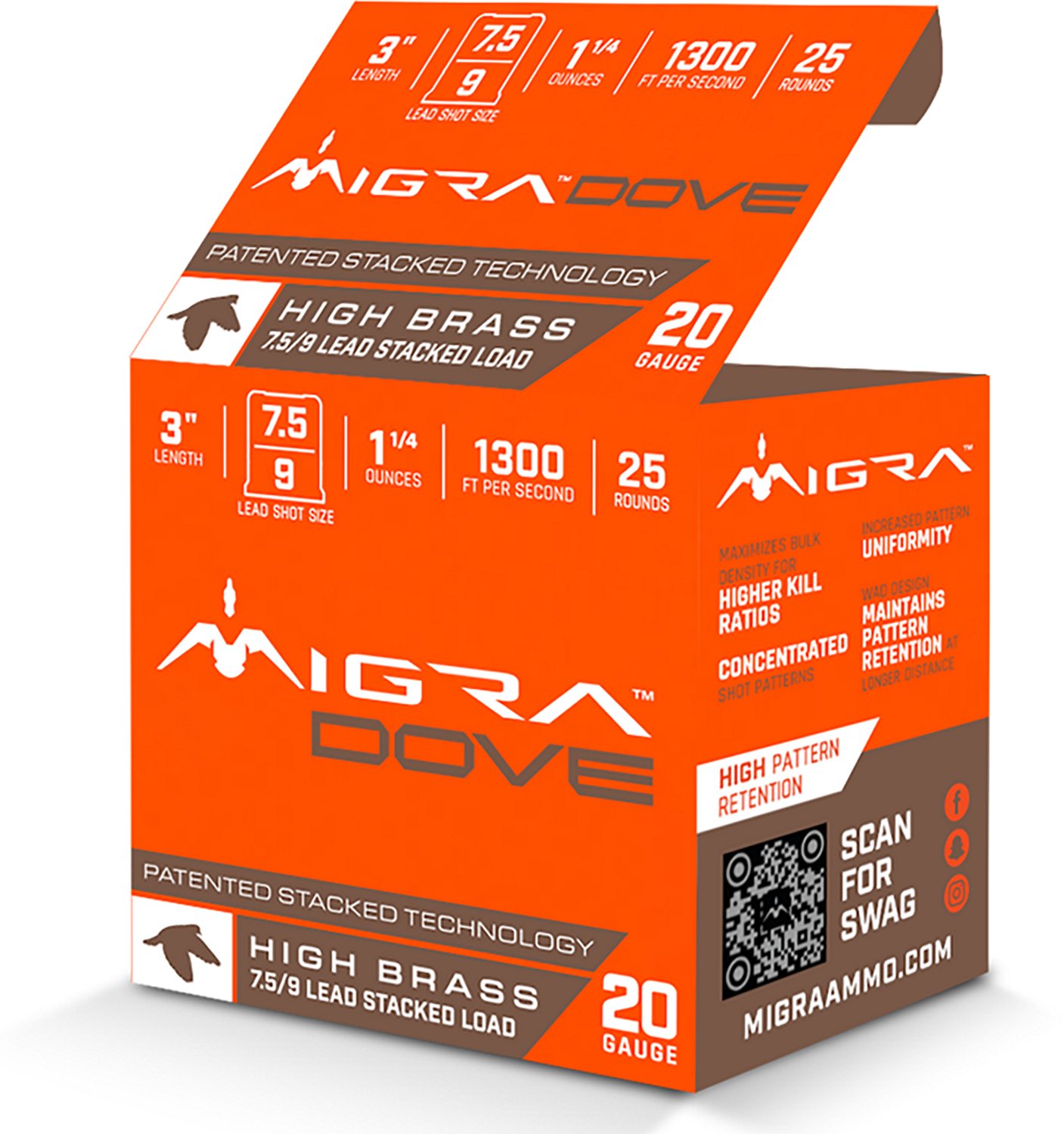 Migra Dove 20 Gauge Shotshells - 25 Rounds