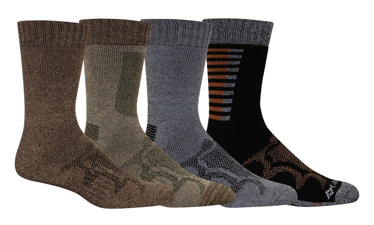 Columbia Sportswear Men's Moisture Control Solid Crew Socks 4-Pack