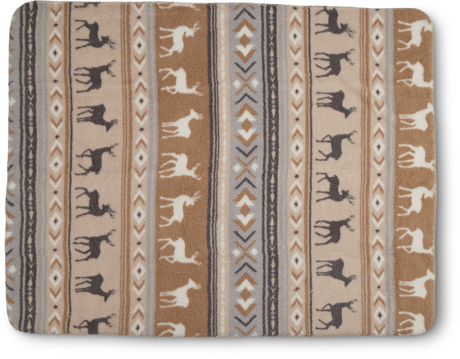 Magellan Outdoors Sherpa and Solid Polar Bear Throw Blanket - view number 2