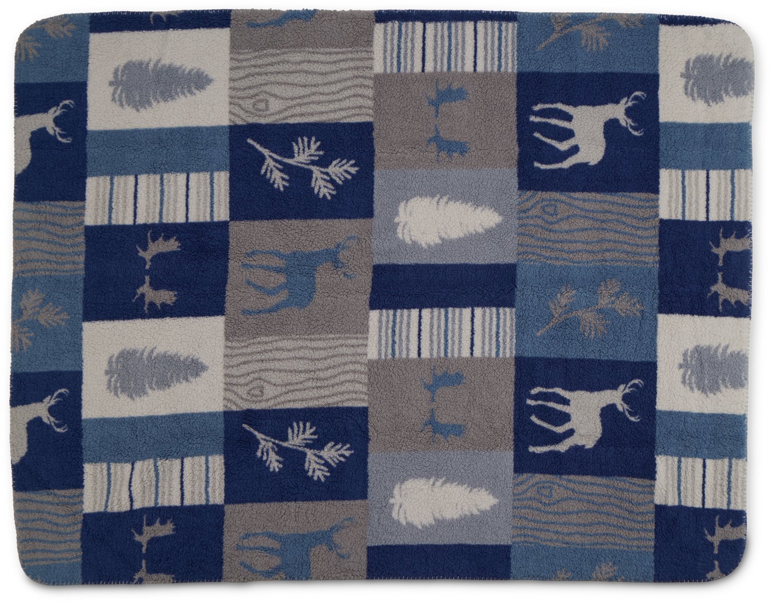 Magellan Outdoors Sherpa and Solid Polar Bear Throw Blanket - view number 2