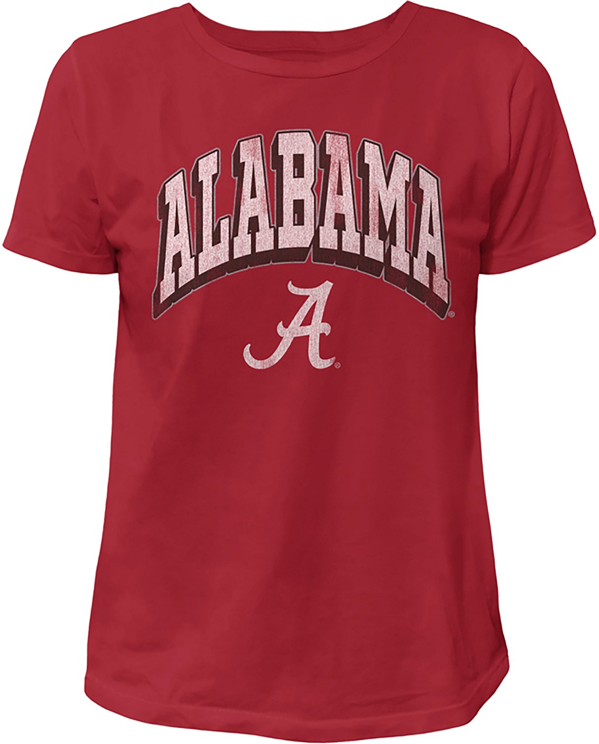 WILDCAT RETRO Women's Alabama Arch Shadow Boxy T-shirt - view number 3