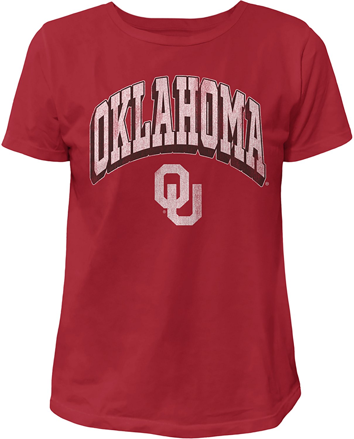 WILDCAT RETRO Women's Oklahoma Arch Shadow Boxy T-shirt - view number 3