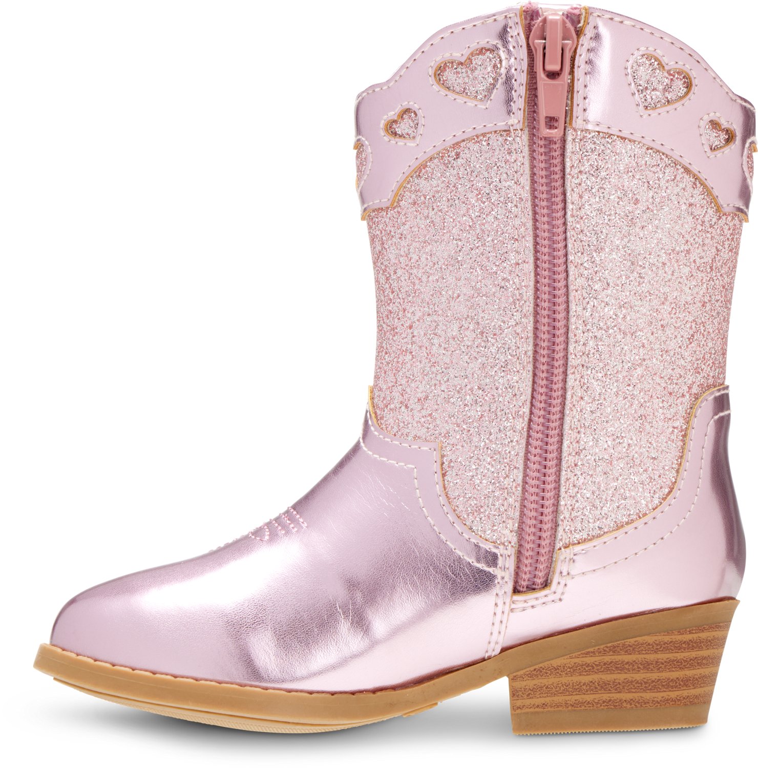Magellan Outdoors Toddler Girl's Glitter Heart Western Boots - view number 2