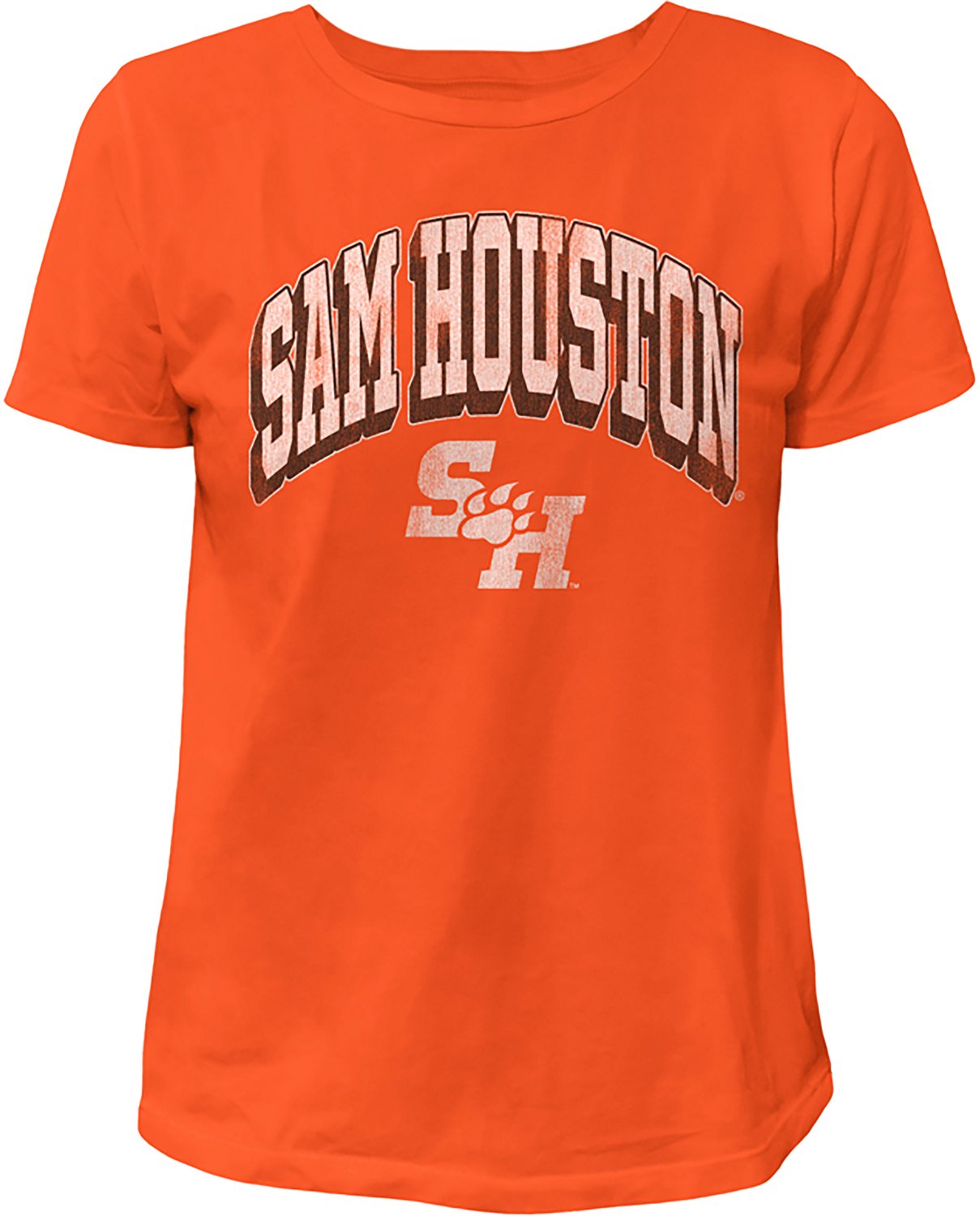 WILDCAT RETRO Women's Sam Houston State Arch Shadow Boxy T-shirt