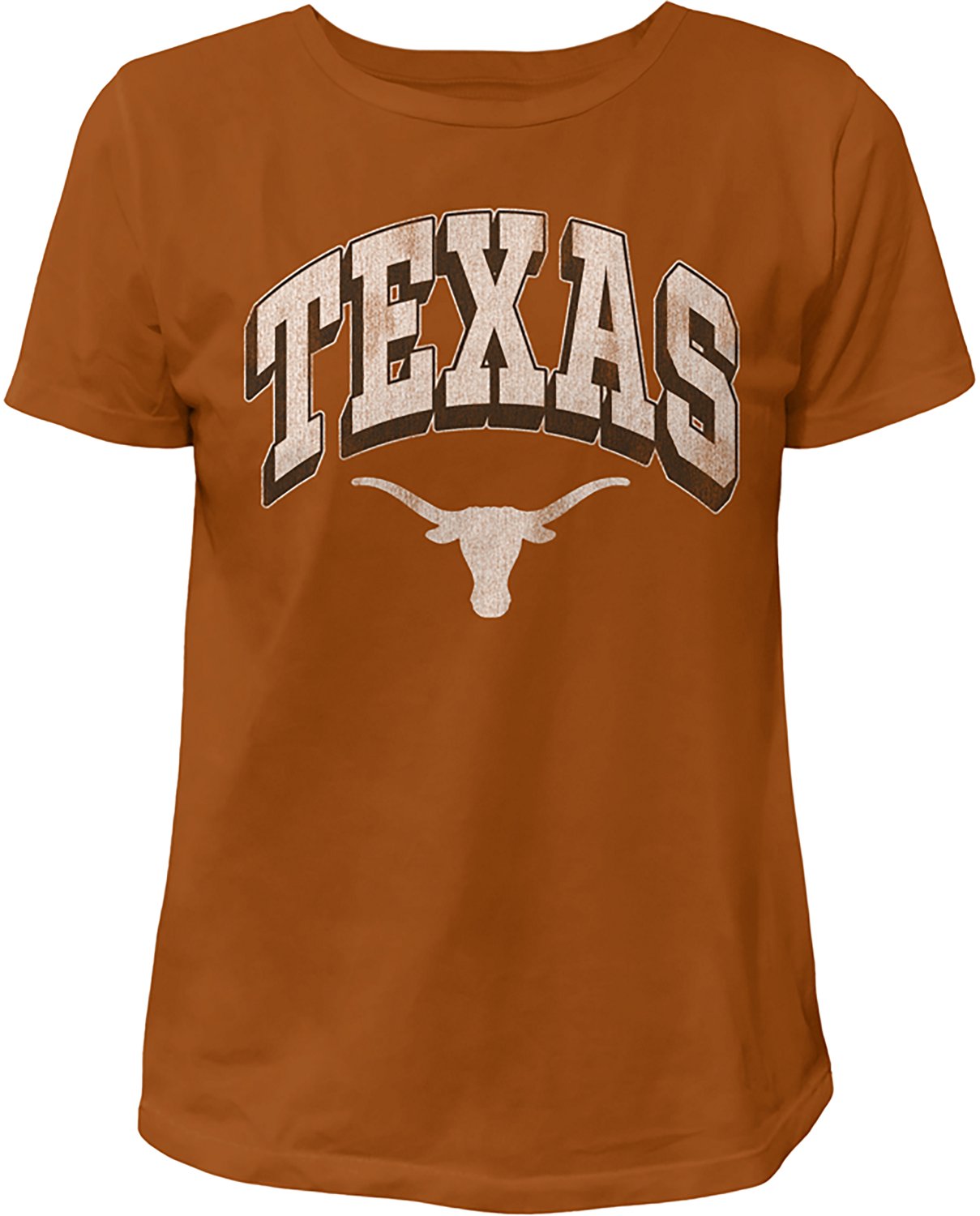WILDCAT RETRO Women's Texas Arch Shadow Boxy T-shirt