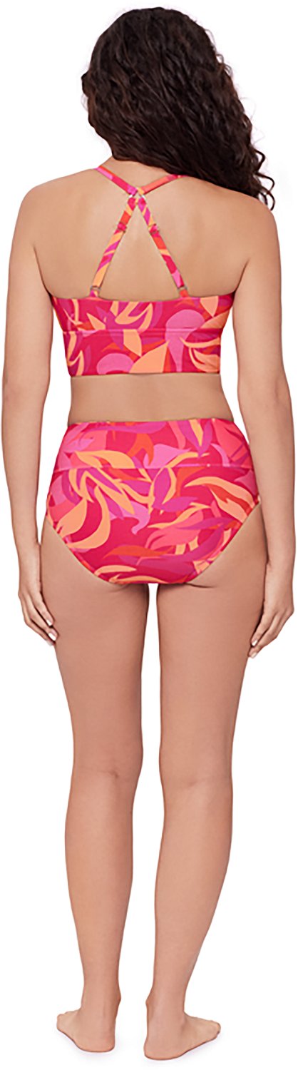 Eco Beach Women's Long Line Bralette Swim Top                                                                                    - view number 2