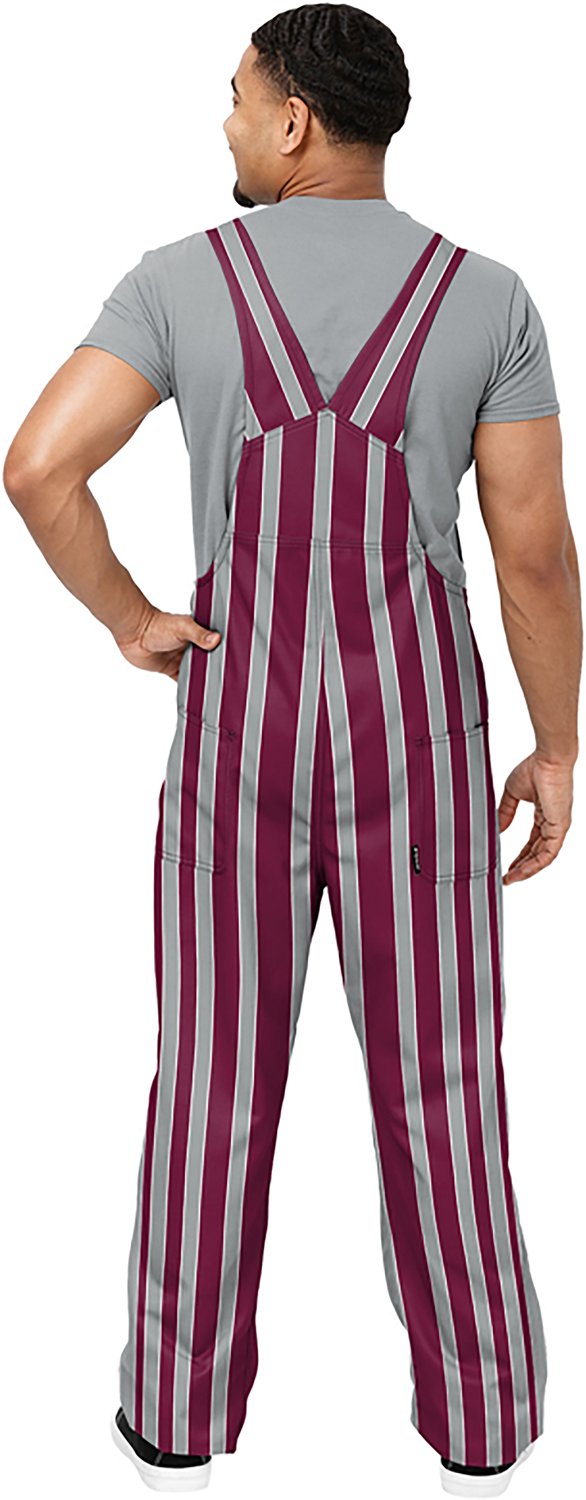 FOCO Men's Texas A&M Sideline Spirit Stripe Overalls - view number 2