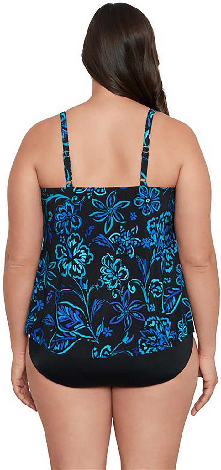 Trimshaper Women's Hank Plus Batik Blooms Tankini - view number 2