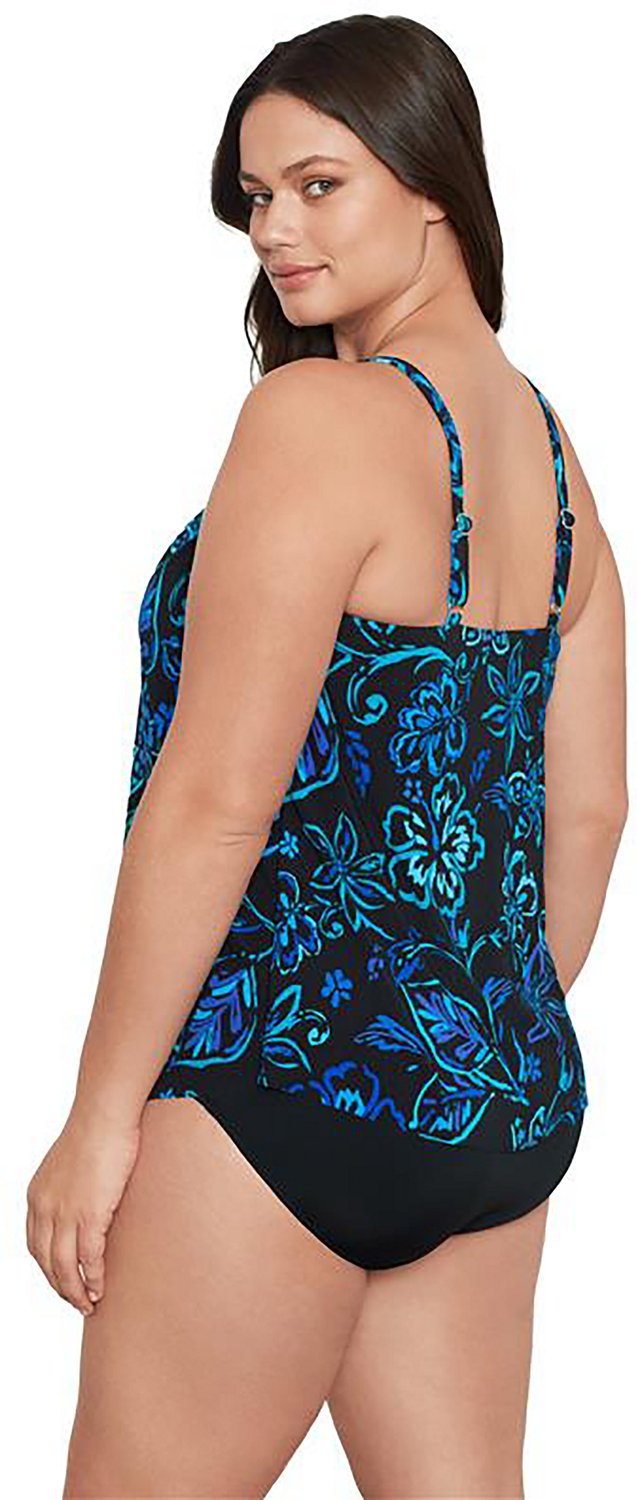 Trimshaper Women's Hank Plus Batik Blooms Tankini - view number 3