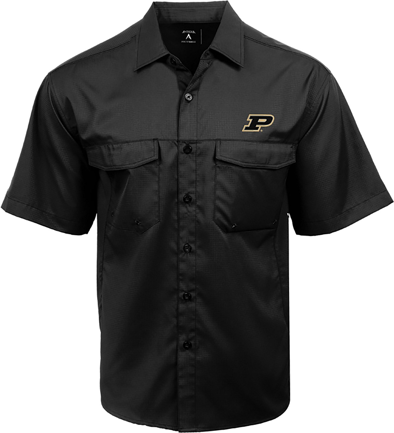 Antigua Men's Purdue University Boilermakers Game Day Fishing Shirt