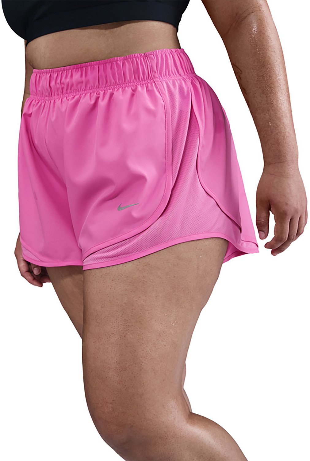 Nike Women's Tempo Dri-FIT Mid Rise Plus Size Running Shorts 3 in - view number 3