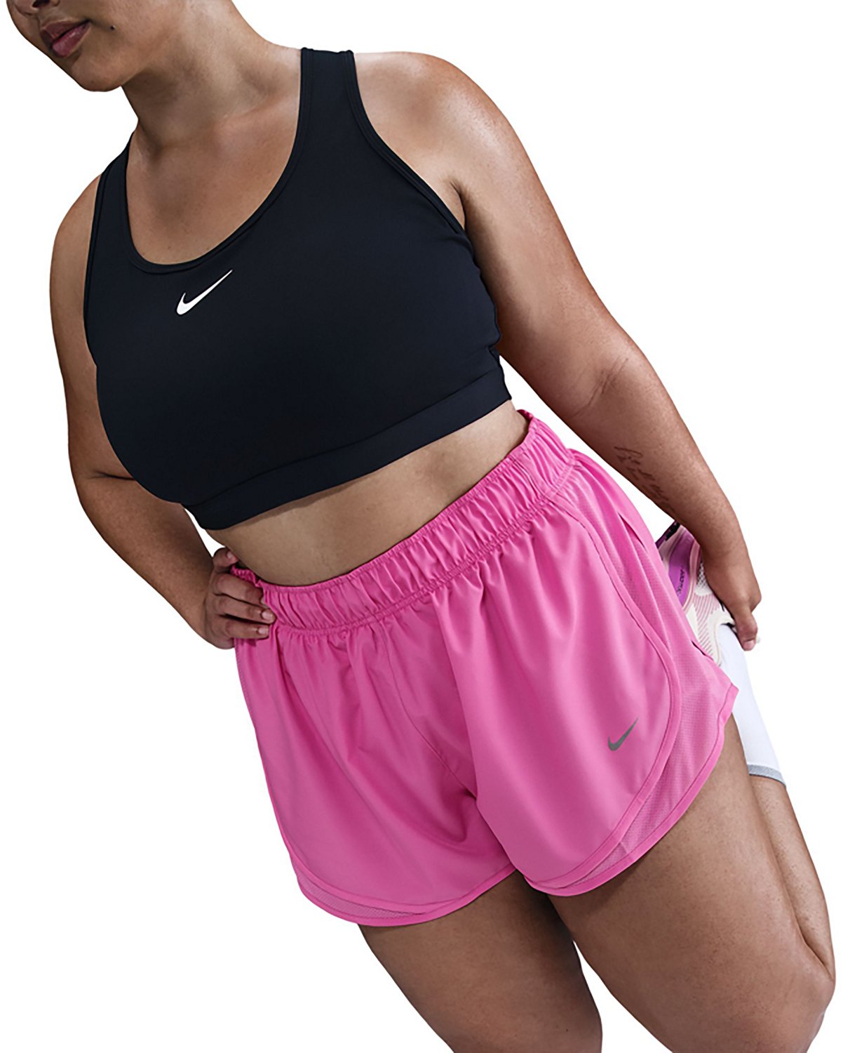 Nike Women's Tempo Dri-FIT Mid Rise Plus Size Running Shorts 3 in - view number 5