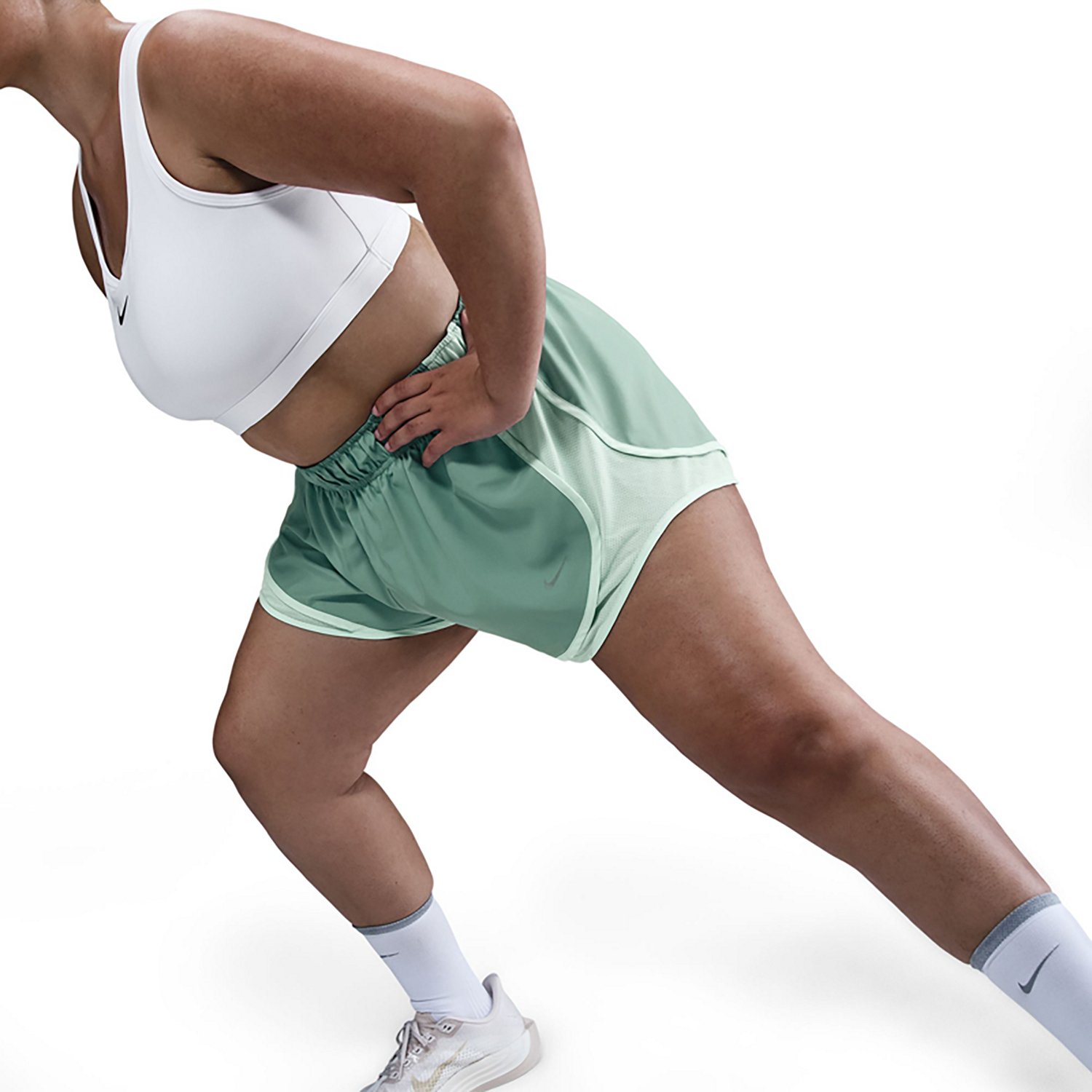 Nike Women's Tempo Dri-FIT Mid Rise Plus Size Running Shorts 3 in - view number 5