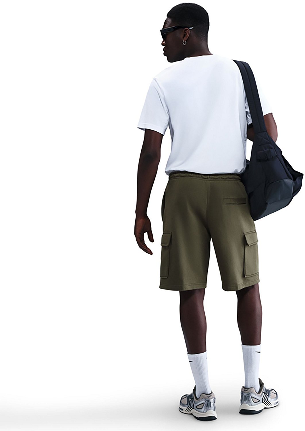 Nike Men's Club Men's Brushed Fleece Cargo Shorts 9.5 in - view number 5