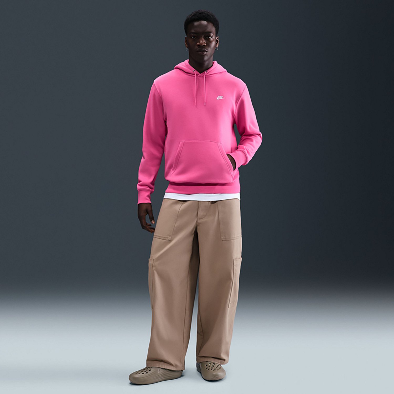 Nike Men's Club Pullover Fleece Hoodie - view number 4