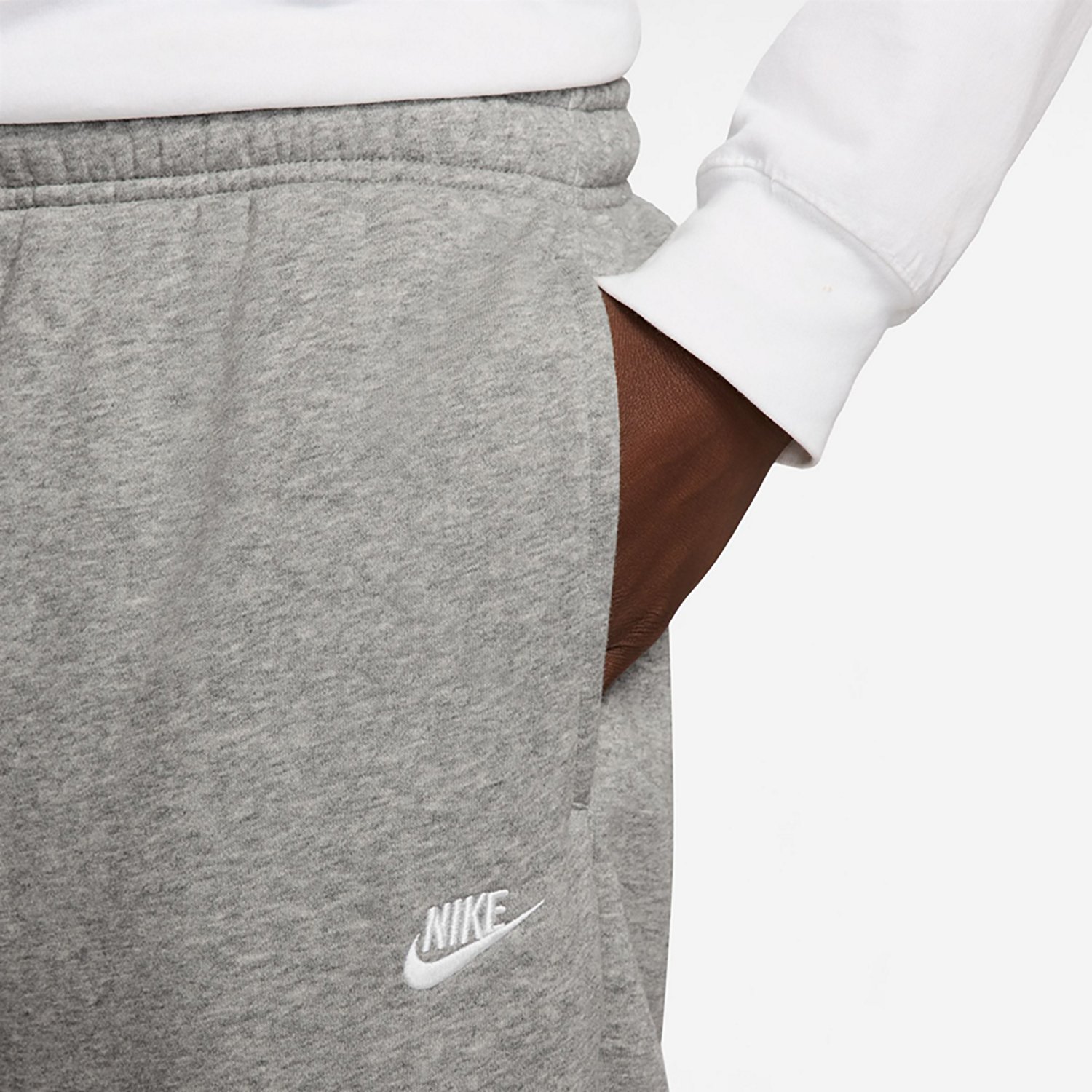 Nike Men's Club Cuffed Brushed Fleece Sweatpants - view number 3