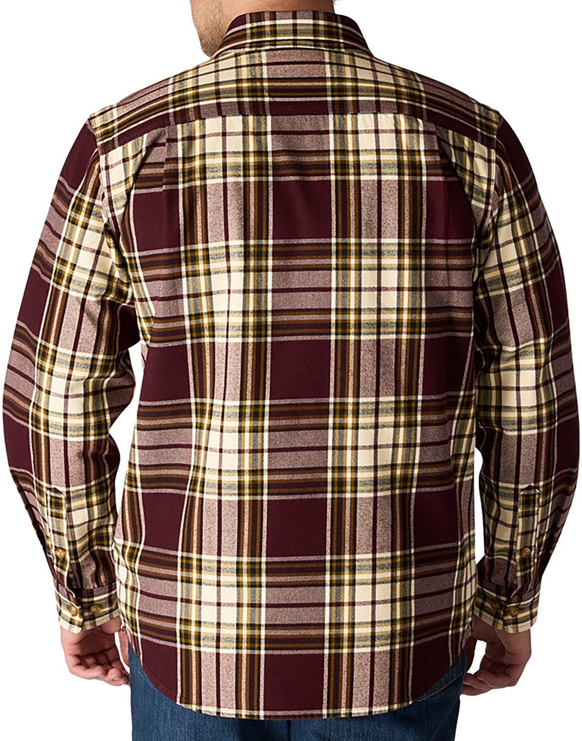 Carhartt Men's Loose Fit Heavyweight Flannel Long-Sleeve Plaid Shirt - view number 3