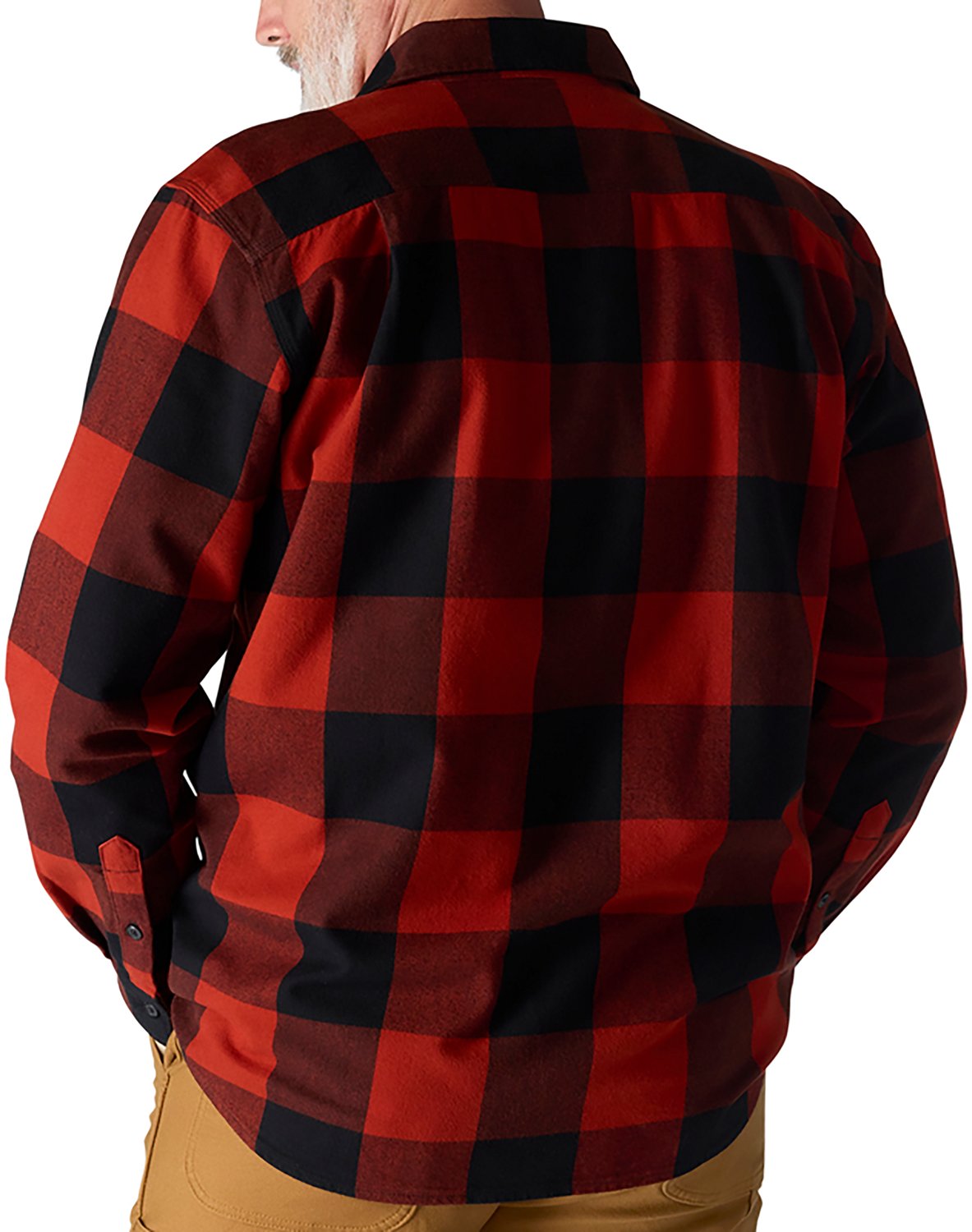 Carhartt Men's Loose Fit Heavyweight Flannel Long-Sleeve Plaid Shirt - view number 3