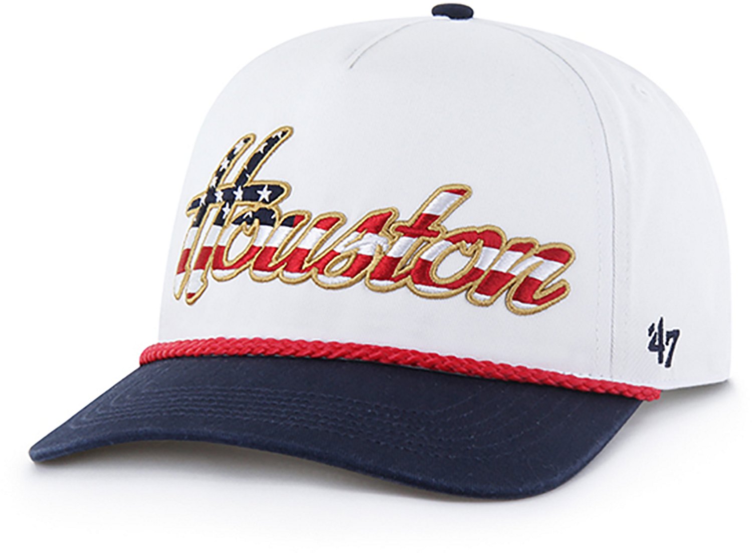 '47 Houston Texans Adults' Hitch Patriotic Overhand Cap