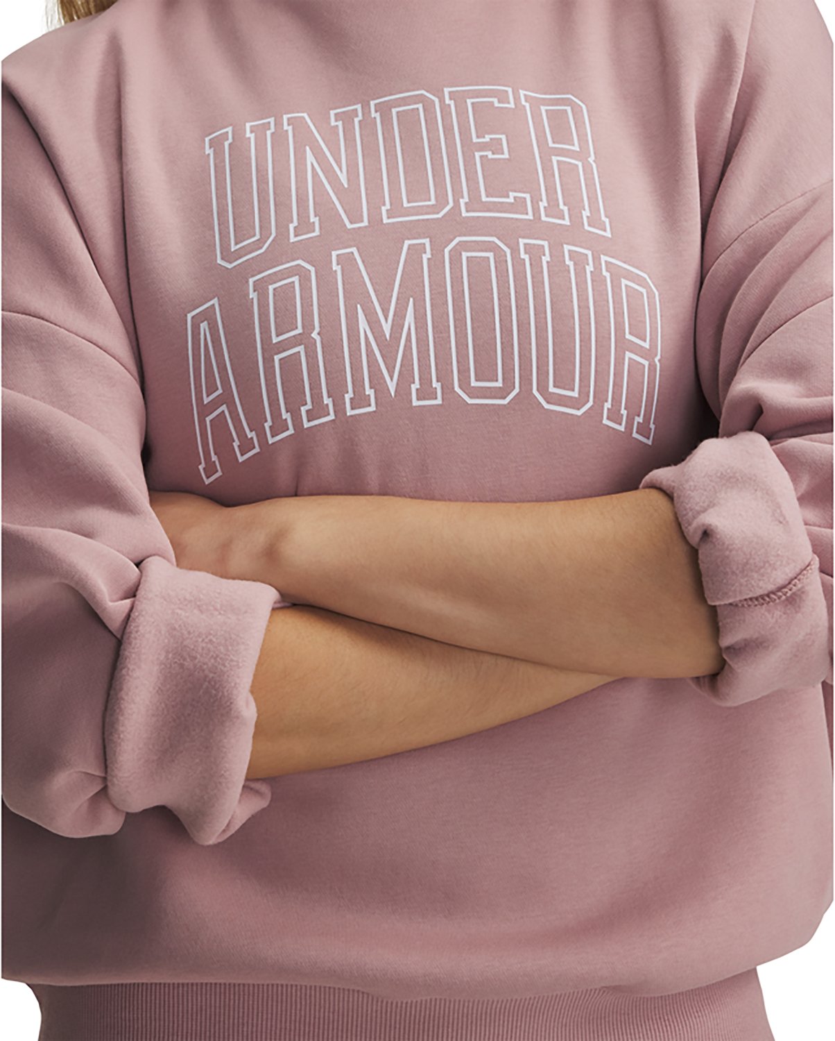 Under Armour Women's Rival Fleece Oversized Varsity Crew Sweatshirt - view number 3