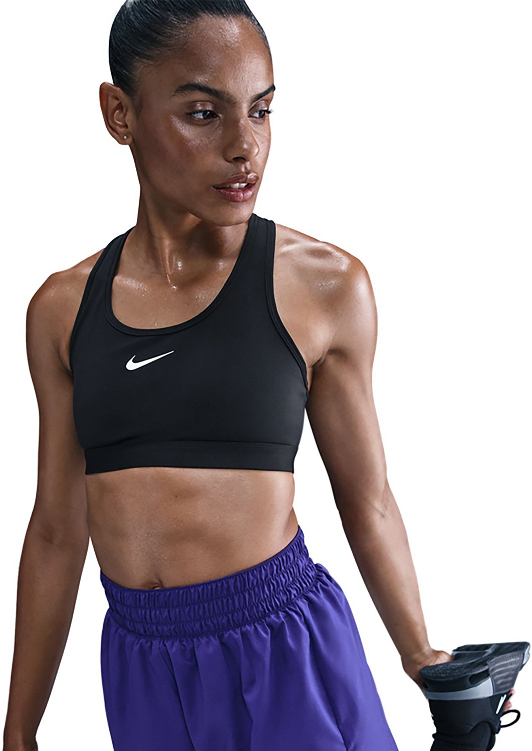 Nike Women's Swoosh Medium Support Nonpadded Sports Bra - view number 3