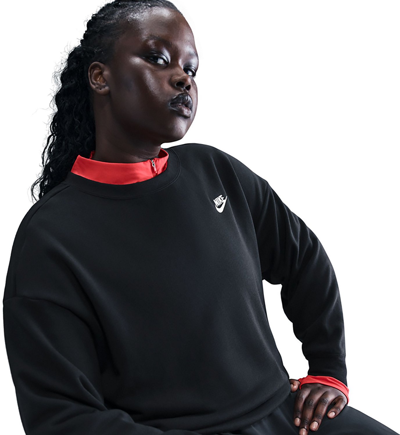 Nike Women's Sportswear Club Fleece Plus Size Crew Neck Sweatshirt - view number 5