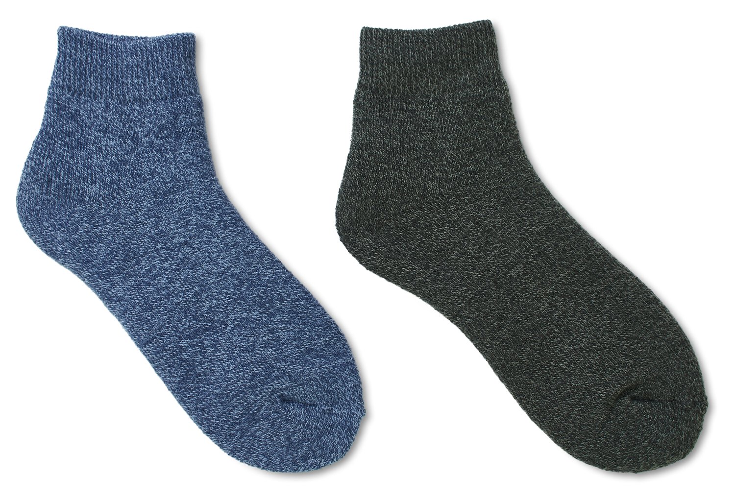 Magellan Outdoors Adults' Brushed Marl Thermal Quarter Socks 2-Pack
