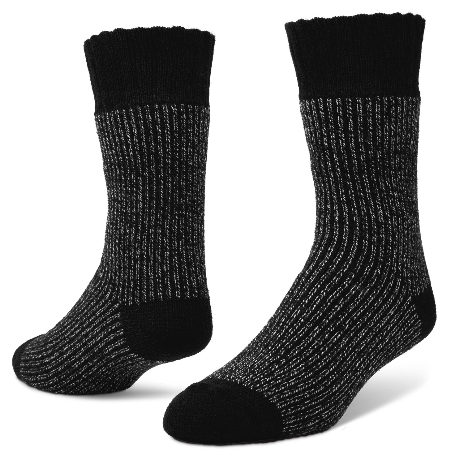 Magellan Outdoors Adults' Brushed Rib Thermal Crew Socks 2-Pack