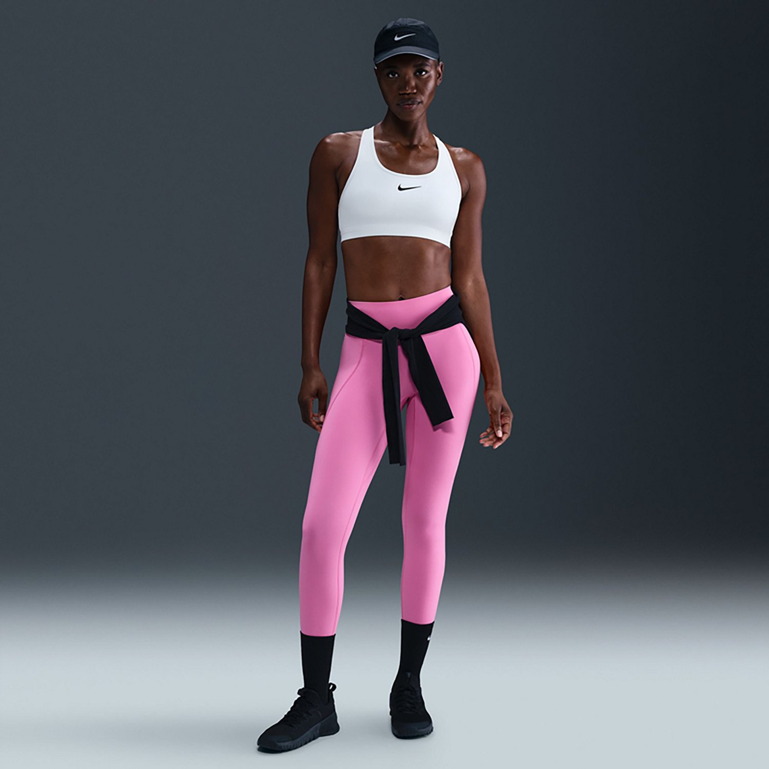 Nike Women's Swoosh Medium Support Nonpadded Sports Bra - view number 3