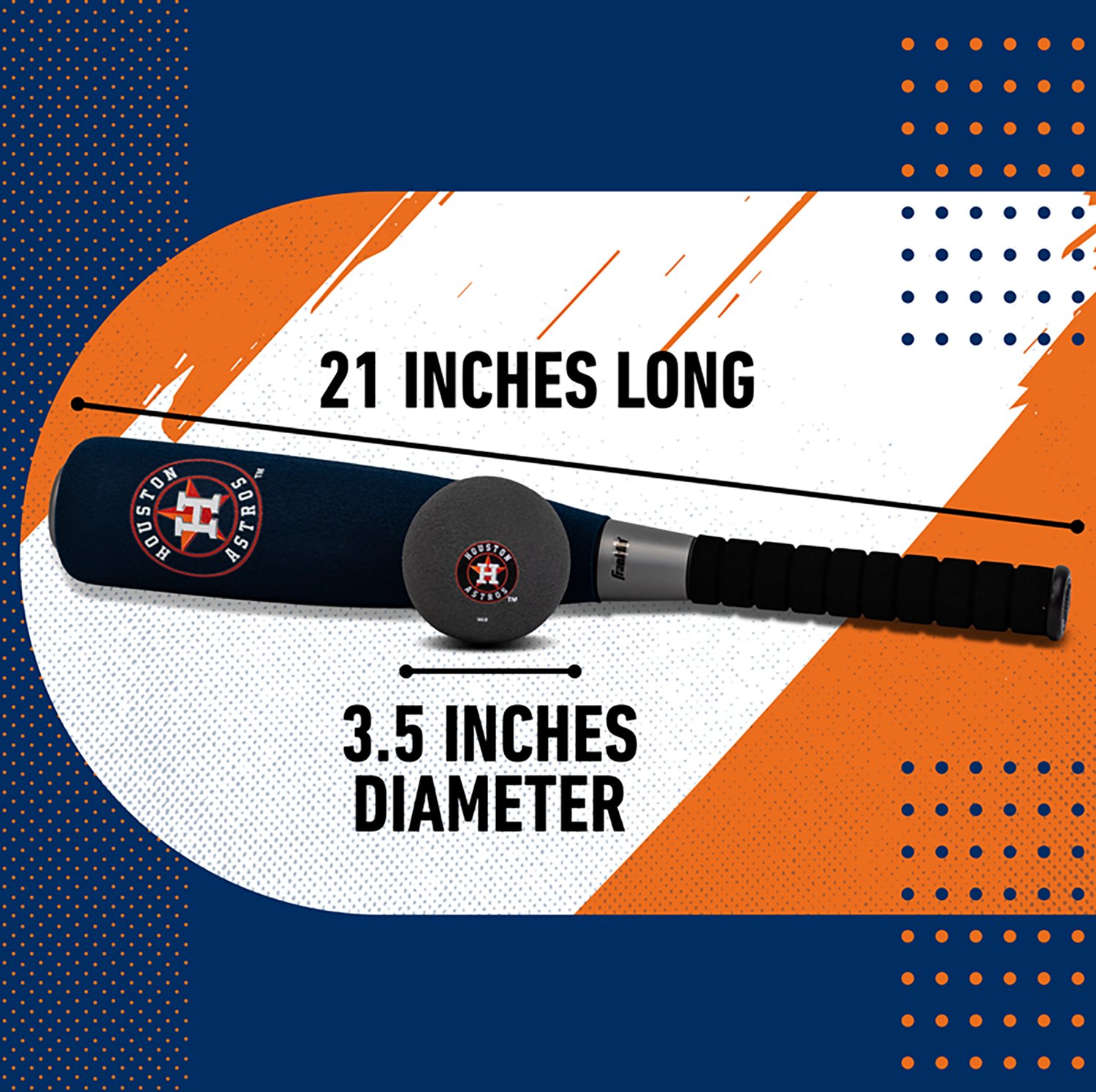 Franklin Houston Astros 21 in Foam Bat and Ball Set - view number 3