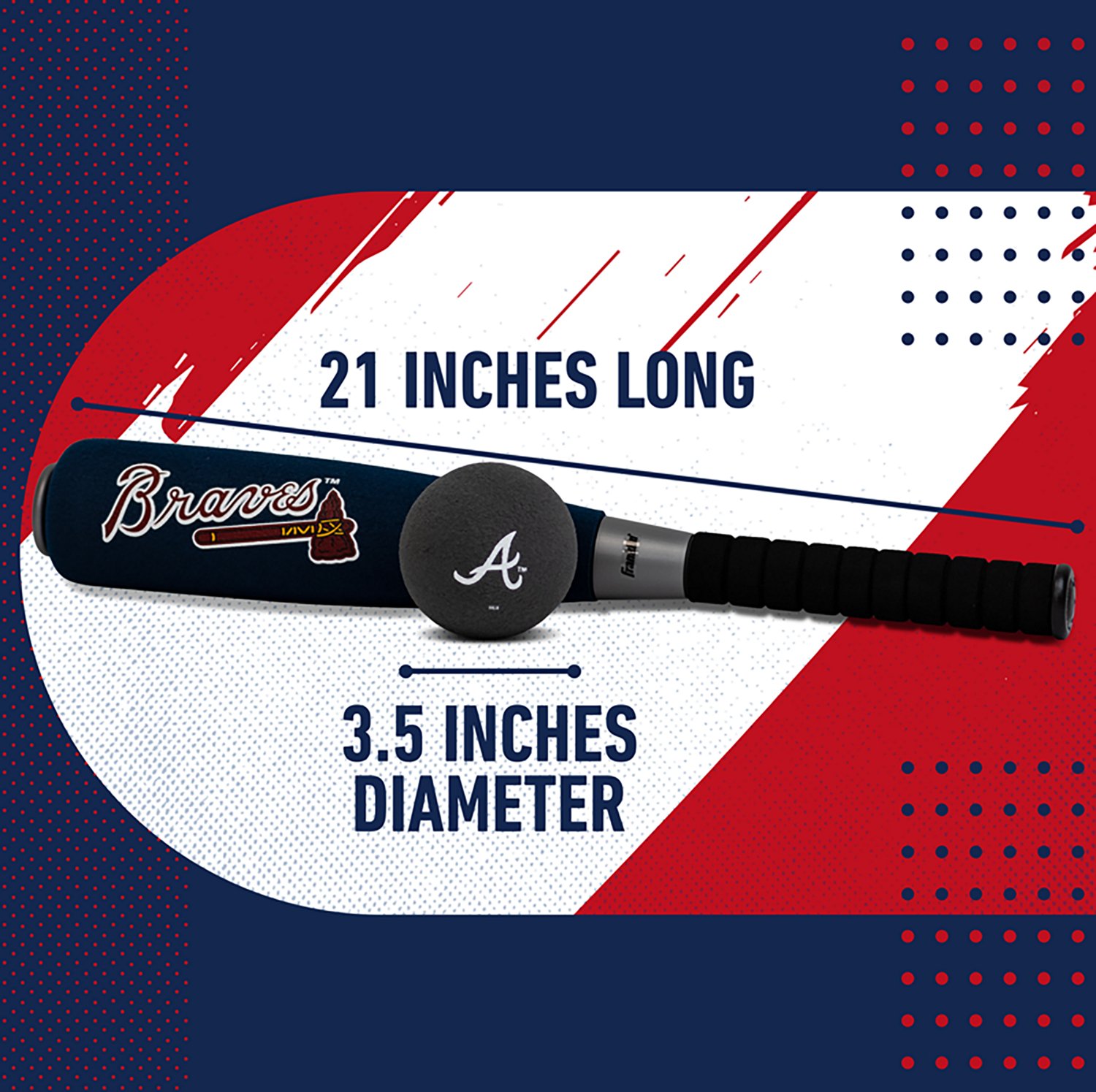 Franklin Atlanta Braves Foam Bat and Ball Set  - view number 4