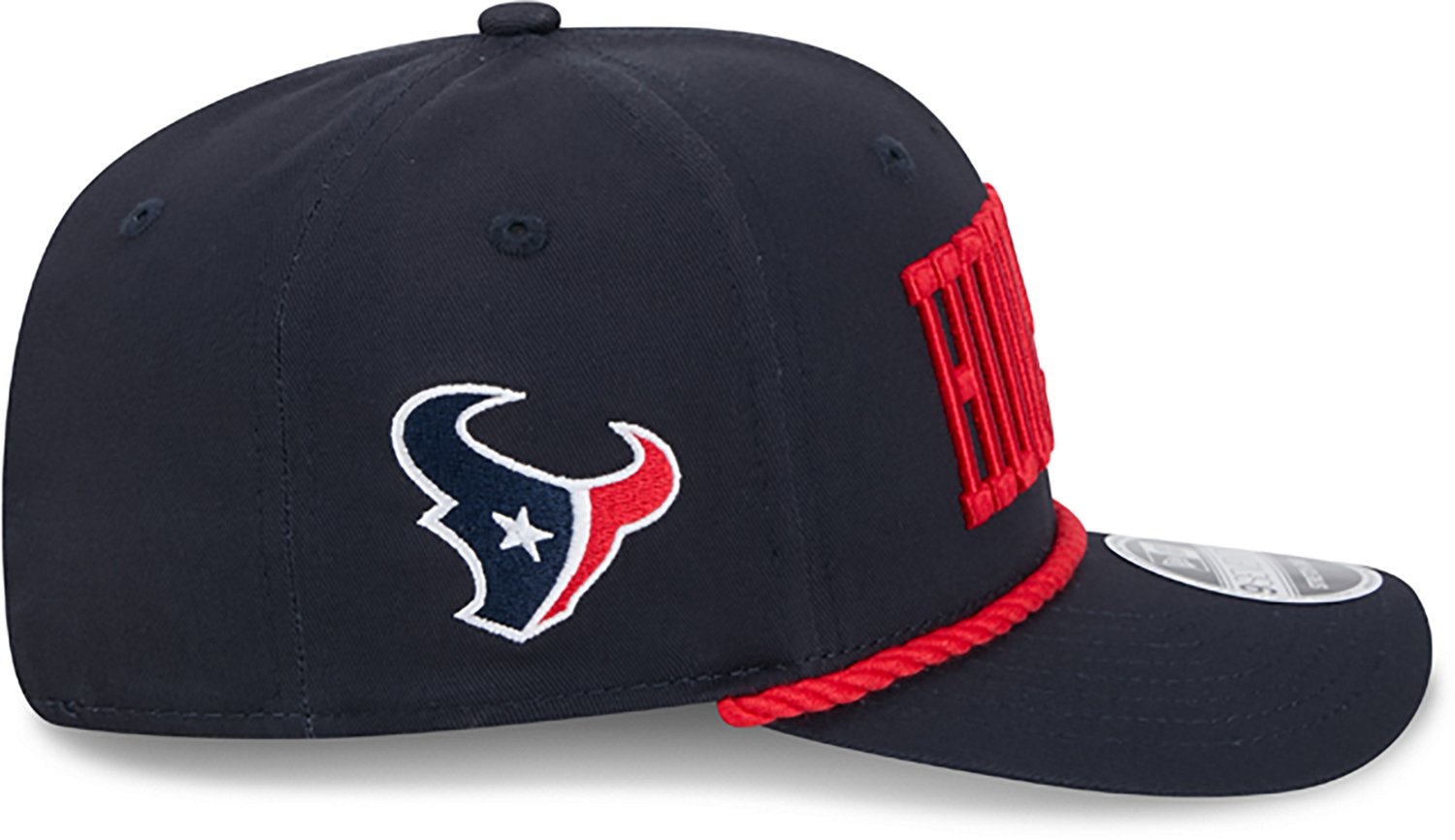 New Era Adults' Houston Texans Wordmark 9SEVENTY Cap - view number 5