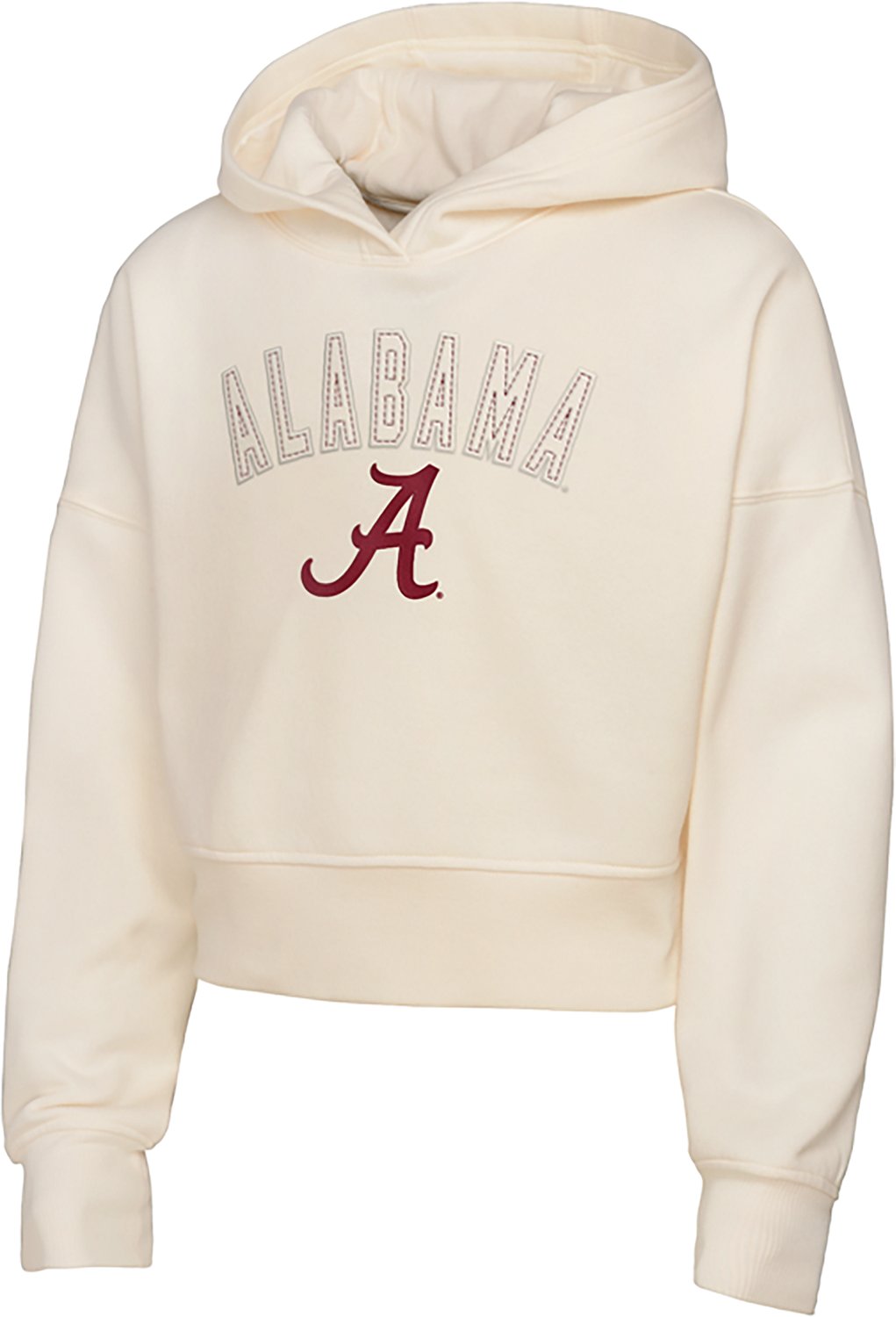 Outerstuff Girls' University of Alabama Crimson Tide Blitz Oversized Crop Hoodie - view number 2