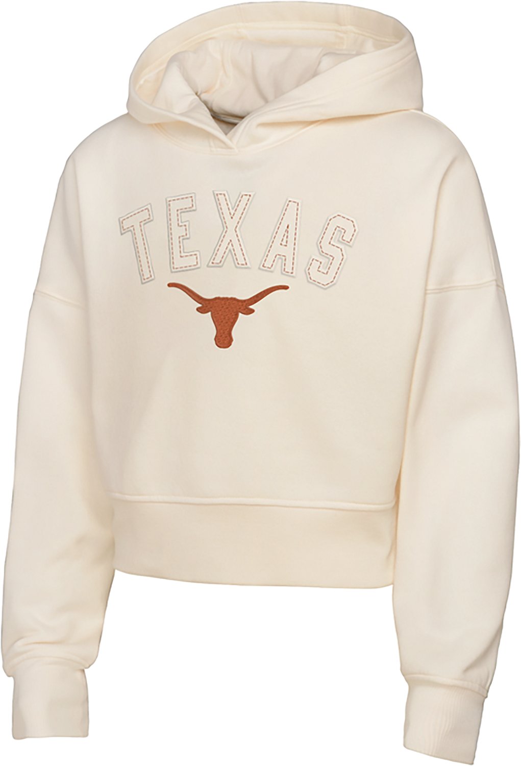 Outerstuff Girls' University of Texas Oversized Cropped Hoodie - view number 2