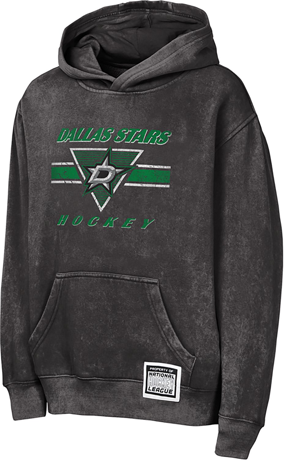 Outerstuff Boys' Dallas Stars Mineral Wash Fleece Hoodie - view number 2