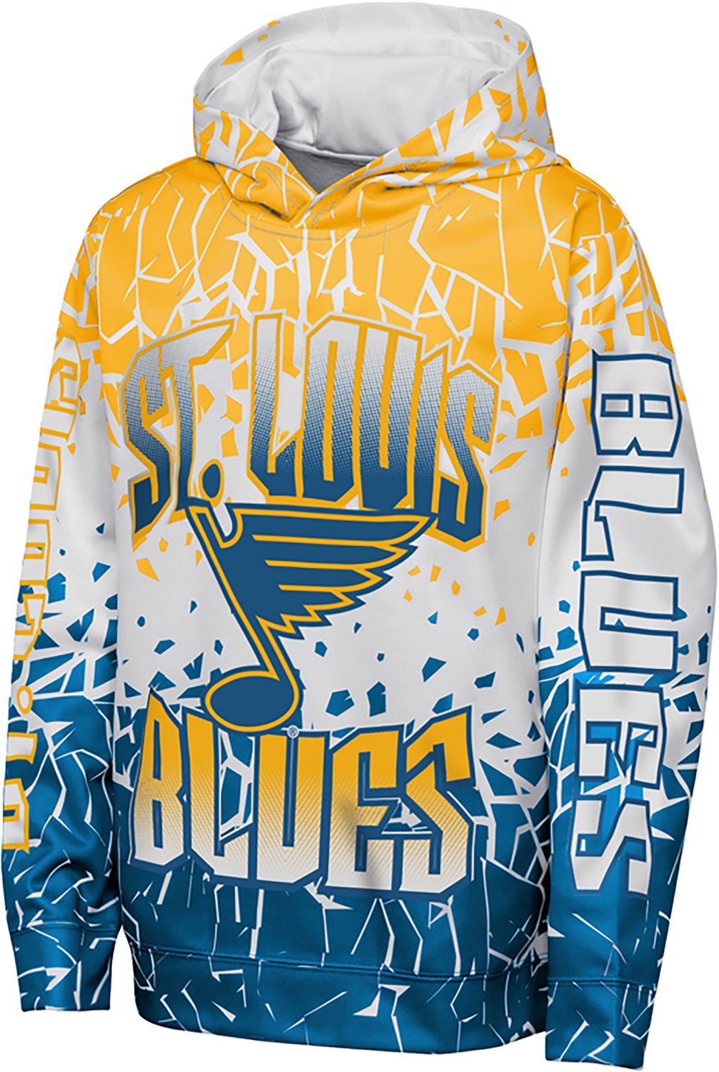 Outerstuff Boys' St. Louis Blues Frozen Frenzy Sublimated Pullover Hoodie - view number 2