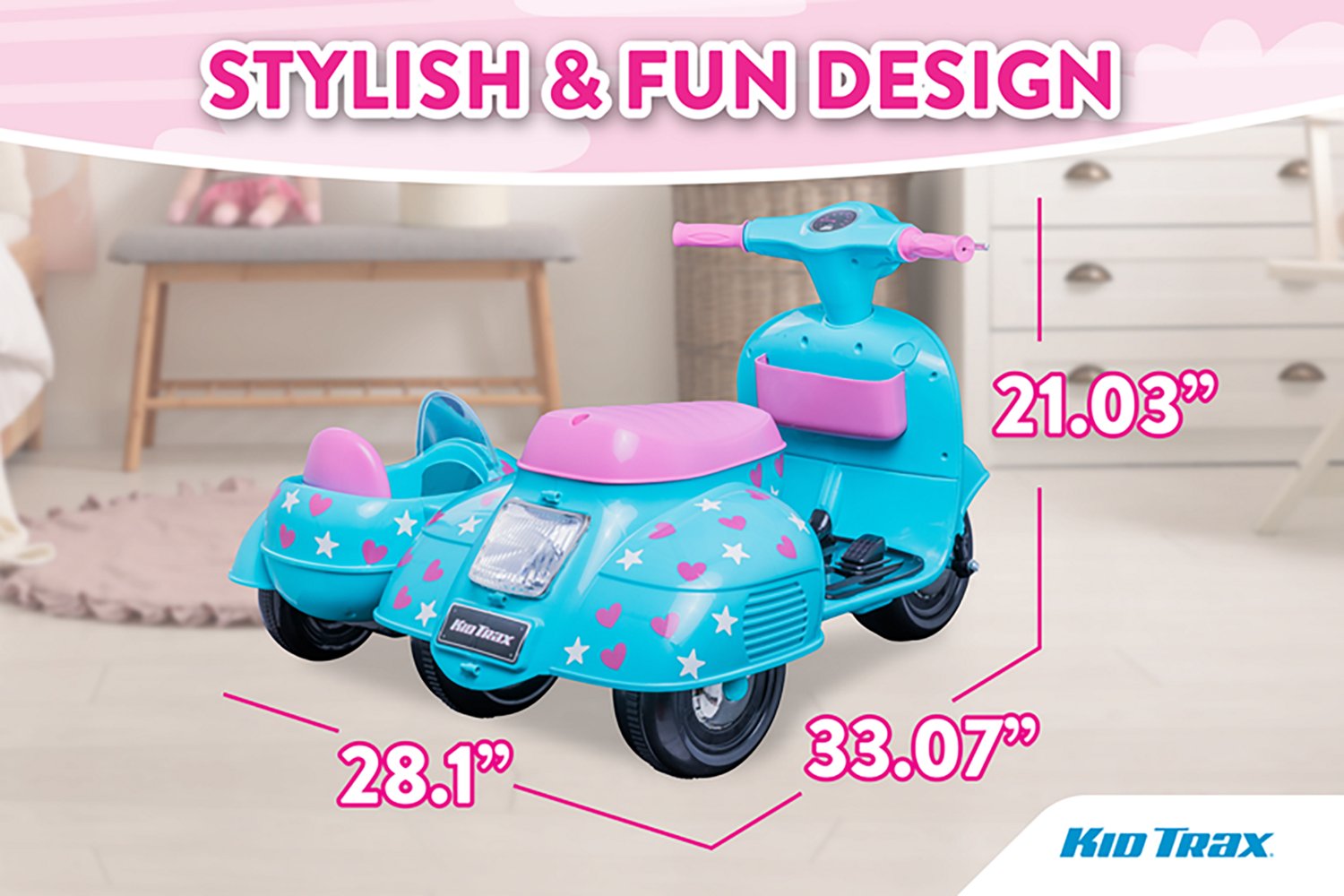 Flybar Starlight Scooter Ride-On Toy with Sidecar - view number 5