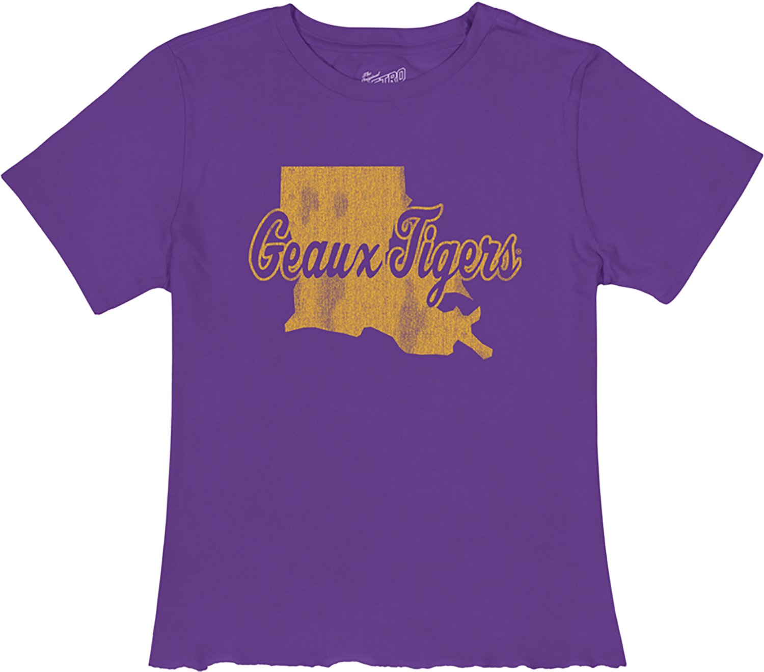 WILDCAT RETRO Women's LSU State Script Meet and Greet T-shirt - view number 2